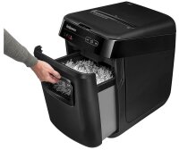 Fellowes AutoMax 150C Aktenvernichter mit Partikelschnitt P-4, 4 x 38 mm, bis 150 Blatt, schwarz