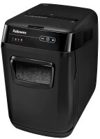 Fellowes AutoMax 150C Aktenvernichter mit Partikelschnitt P-4, 4 x 38 mm, bis 150 Blatt, schwarz