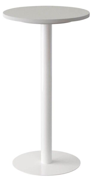 meet powered by PAPERFLOW Stehtisch rund Spanplatte weiß 60,0 x 60,0 x 110,0 cm, 1 St.