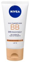 NIVEA BB MITTEL BIS DUNKEL 5IN1 24h FEUCHTIGKEIT LSF 15 Gesichtscreme 50,0 ml