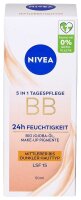 NIVEA BB MITTEL BIS DUNKEL 5IN1 24h FEUCHTIGKEIT LSF 15 Gesichtscreme 50,0 ml