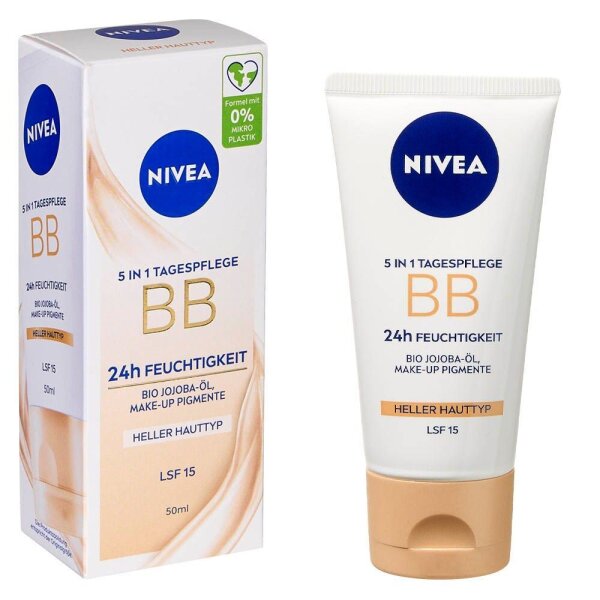 NIVEA BB HELL 5IN1 24h FEUCHTIGKEIT LFS 15 Gesichtscreme 50,0 ml