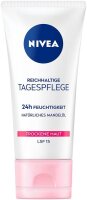 NIVEA 24h FEUCHTIGKEIT LSF 15 REICHHALTIGE Gesichtscreme...