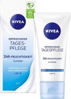 NIVEA 24h FEUCHTIGKEIT LFS 15 ERFRISCHENDE Gesichtscreme...