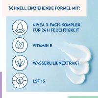 NIVEA 24h FEUCHTIGKEIT LFS 15 ERFRISCHENDE Gesichtscreme 50,0 ml