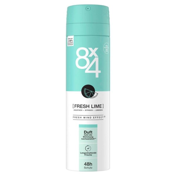 8x4 FRESH LIME Deo-Spray 150,0 ml