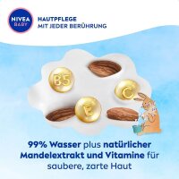 NIVEA BABY Feuchttücher AQUA weiß, 57 Tücher