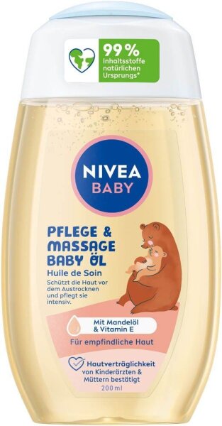 NIVEA BABY PFLEGE & MASSAGE Baby-Öl 200,0 ml