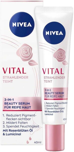 NIVEA VITAL STRAHLENDER TEINT 3-in-1 BEAUTY SERUM Gesichtsserum 40,0 ml
