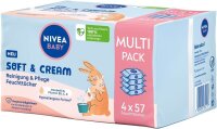 NIVEA BABY Feuchttücher SOFT & CREAM weiß,...