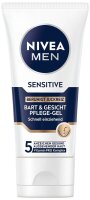 NIVEA MEN SENSITIVE BART & GESICHT Gesichtspflege-Gel...
