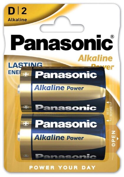 2 Panasonic Batterie LR20 Mono D 1,5 V