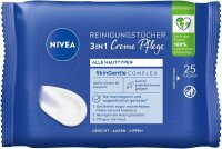 NIVEA Feuchttücher 3IN1 Creme Pflege weiß, 25...