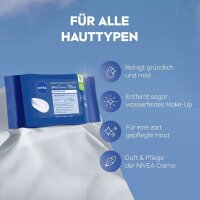 NIVEA Feuchttücher 3IN1 Creme Pflege weiß, 25...
