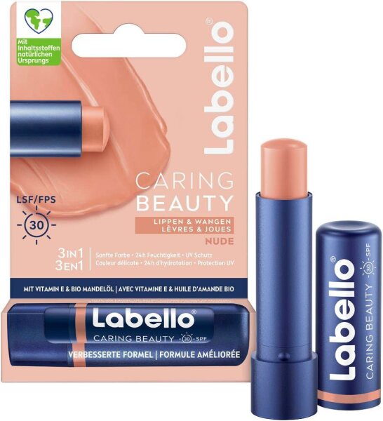 Labello CARING BEAUTY NUDE LSF 30 Lippenpflege 4,8 g