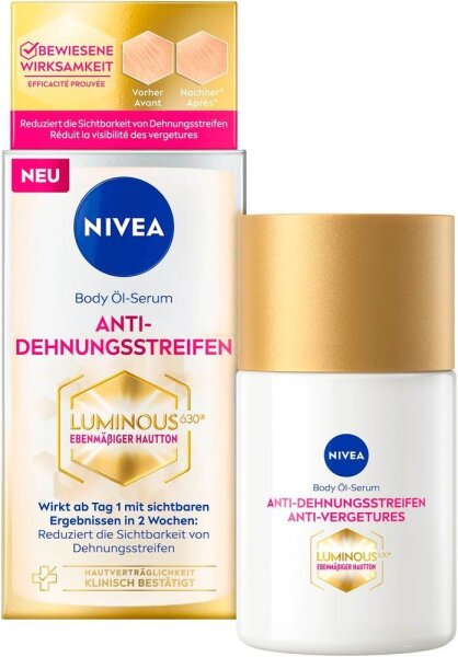 NIVEA LUMINOUS630® ANTI-DEHNUNGSSTREIFEN Pflege- und Massageöl 100,0 ml