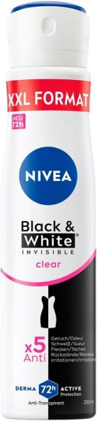 NIVEA Black & White INVISIBLE clear XXL Deo-Spray 250,0 ml