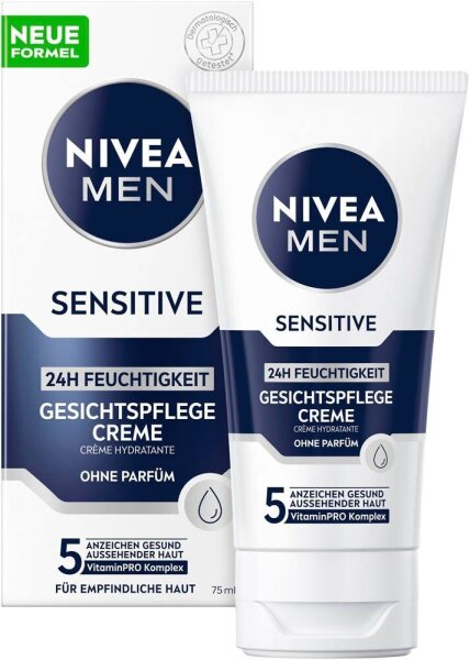 NIVEA MEN SENSITIVE 24H FEUCHTIGKEIT GESICHTSPFLEGE Gesichtscreme 75,0 ml