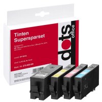 dots  schwarz, cyan, magenta, gelb Druckerpatronen...