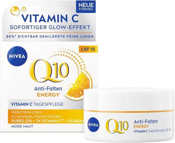NIVEA Q10 Anti-Falten ENERGY LSF 15 Gesichtscreme 50,0 ml