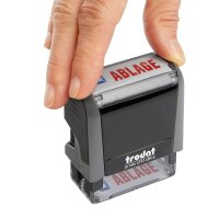 "trodat Textstempel ""Ablage"" printy 4912 office selbstfärbend blau, rot ohne L