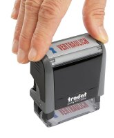 "trodat Textstempel ""Vertraulich"" printy 4912 office selbstfärbend blau, rot o