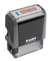 "trodat Textstempel ""Vertraulich"" printy 4912 office selbstfärbend blau, rot o