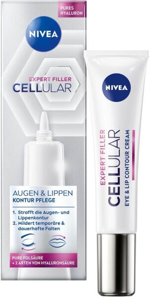 NIVEA CELLULAR EXPERT FILLER AUGEN & LIPPEN Augencreme 15,0 ml