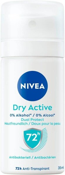 NIVEA Dry Active mini Deo-Spray 35,0 ml