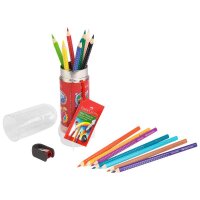 FABER-CASTELL Colour Grip Rakete Buntstifte farbsortiert,...