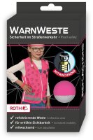 ROTH Mädchen Kinder-Warnweste Diamant pink Einheitsgröße