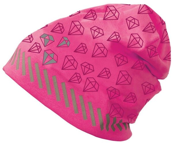 ROTH Mädchen Beanie Diamant rosa Einheitsgröße 1 St.
