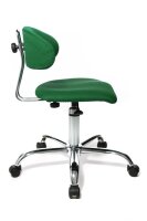 Topstar Bürostuhl Sitness® 40, ST290 W55 Stoff grün, Gestell chrom