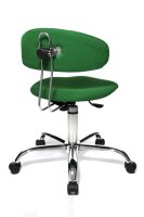 Topstar Bürostuhl Sitness® 40, ST290 W55 Stoff grün, Gestell chrom