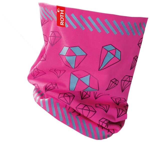 ROTH Schlauchschal Diamant rosa Einheitsgröße 50,0-54,0 cm, 1 St.