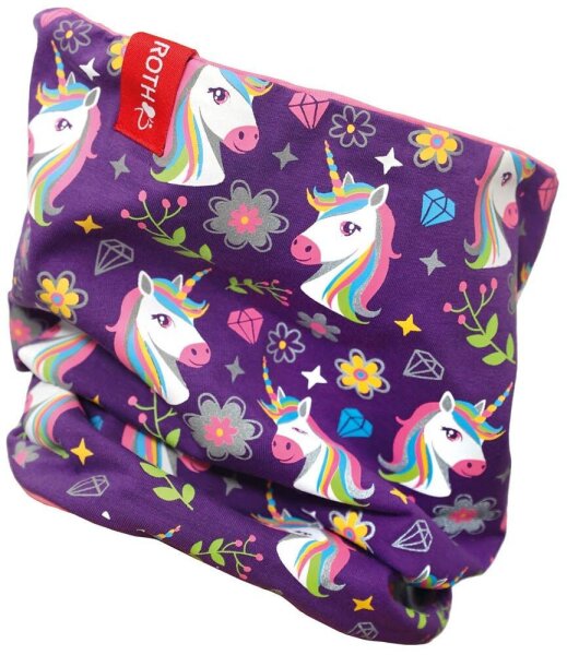 ROTH Schlauchschal Einhorn lila 50,0- 54,0 cm, 1 St.