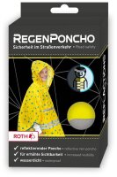 ROTH unisex Regenponcho Roar gelb Einheitsgröße 1 St.