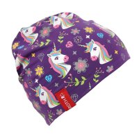 ROTH Mädchen Beanie Einhorn lila...