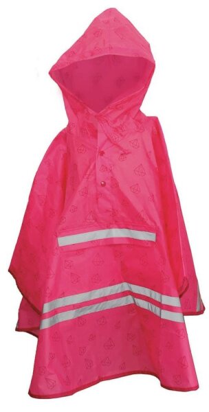 ROTH Mädchen Regenponcho Diamant rosa Einheitsgröße 1 St.