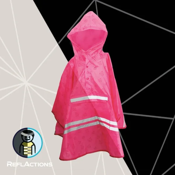 ROTH Mädchen Regenponcho Diamant rosa...