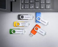 Intenso USB-Sticks Basic Line blau, gelb, grün, orange, schwarz 4 GB, 10 St.