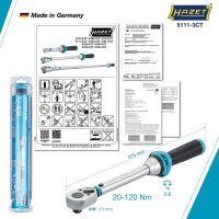 HAZET Drehmomentschlüssel 3⁄8″ 5111-3CT,...