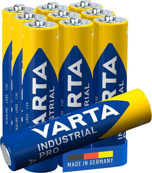VARTA Batterien INDUSTRIAL Alkali-Mangan Micro AAA 1,5 V, 10 St.