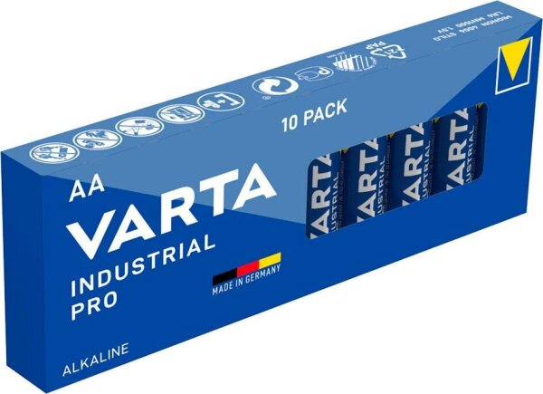 VARTA Batterien INDUSTRIAL Alkali-Mangan Mignon AA 1,5 V, 10 St.