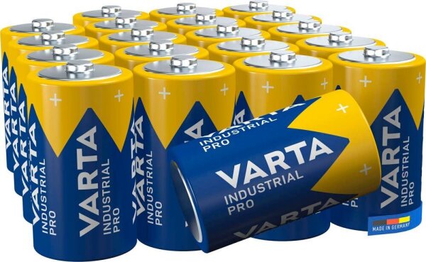 VARTA Batterien INDUSTRIAL Alkali-Mangan Mono D 1,5 V, 20 St.
