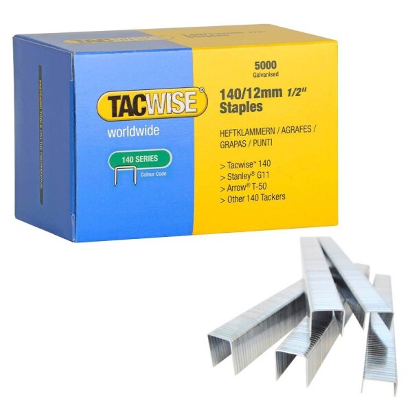 TACWISE™ Tackerklammern Typ 140/12mm, 0343 12 mm, 5.000 St.