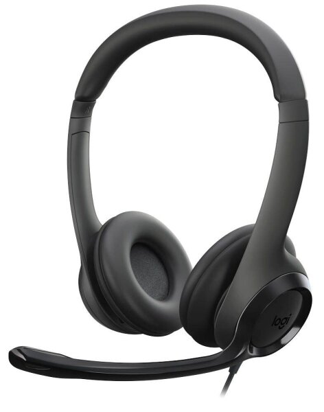 Logitech H390 USB-Headset schwarz