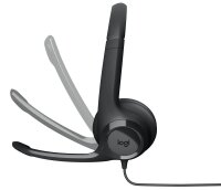 Logitech H390 USB-Headset schwarz