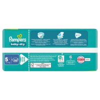 Pampers® Windeln baby-dry™ BIG PACK  Größe Gr.5+ (12-17 kg) für Babys und Kleink