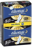 always Binden Ultra Secure Night Extra mit Flügeln...